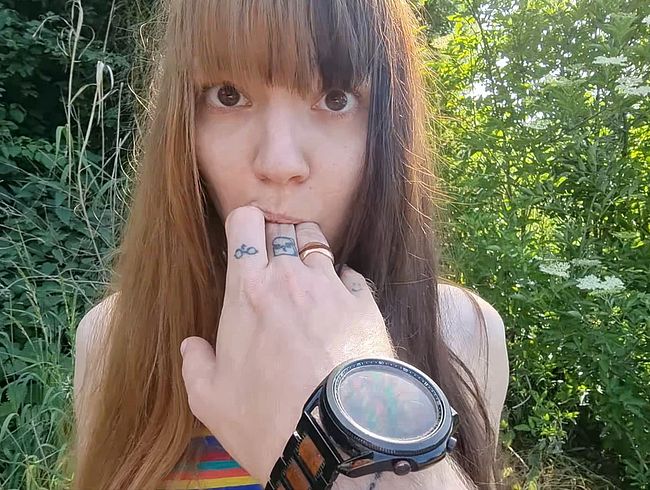 Outdoor MAGAZIN SHOOTING mit mega Orgasmus !!